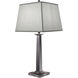 Ellie 33 inch 150.00 watt Black Nickel Table Lamp Portable Light, Square