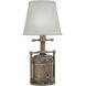 Ellie 13 inch Antique Old Bronze Mini Lamp Portable Light