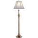 Ellie 63 inch 150 watt Antique Brass Floor Lamp Portable Light