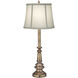 Ellie 25 inch 150 watt Antique Brass Buffet Lamp Portable Light