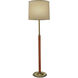 Ellie 65 inch 150.00 watt Antique Brass Floor Lamp Portable Light