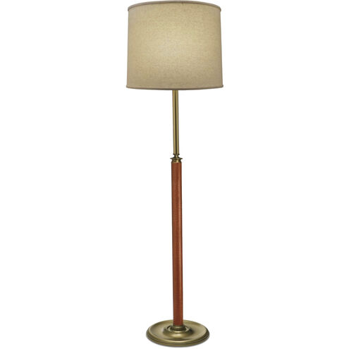 Ellie 65 inch 150.00 watt Antique Brass Floor Lamp Portable Light