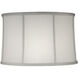 Ellie Off White 17 inch Lampshade, Bell