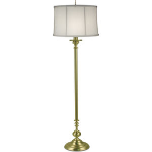 Ellie 62 inch 150.00 watt Satin Brass Floor Lamp Portable Light