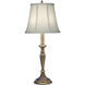 Ellie 30 inch 150 watt Antique Brass Buffet Lamp Portable Light