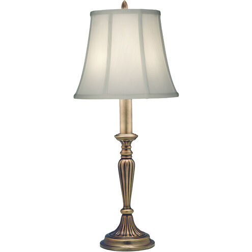 Ellie 30 inch 150 watt Antique Brass Buffet Lamp Portable Light