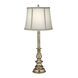 Ellie 24 inch 150.00 watt Antique Brass Buffet Lamp Portable Light