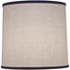 Ellie Cream Aberdeen 13 inch Lampshade, Drum