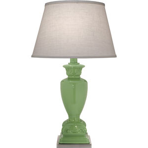 Ellie Light Green and Satin Nickel Acrylic Table