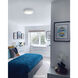 Snare 3 Light 16 inch White Flush Mount Ceiling Light