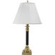 Ellie 31 inch 150.00 watt Burnished Brass Table Lamp Portable Light