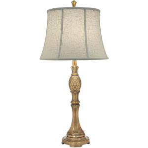 Ellie 33 inch 150.00 watt Polished Honey Brass Table Lamp Portable Light