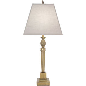 Ellie 33 inch 150.00 watt Polished Honey Brass Table Lamp Portable Light, Square