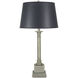 Ellie 31 inch 150 watt Silver Leaf Table Lamp Portable Light