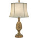 Ellie 30 inch 150 watt Polished Honey Brass Table Lamp Portable Light