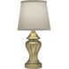 Ellie 16 inch Artisan Brass Mini Lamp Portable Light