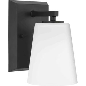 Vertex 1 Light 4.75 inch Matte Black Bath Light Wall Light