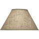 Ellie Natural Burlap 20 inch Lampshade, Empire