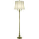 Ellie 64 inch 150 watt Burnished Brass Floor Lamp Portable Light