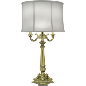 Ellie 32 inch Burnished Brass Table Lamp Portable Light