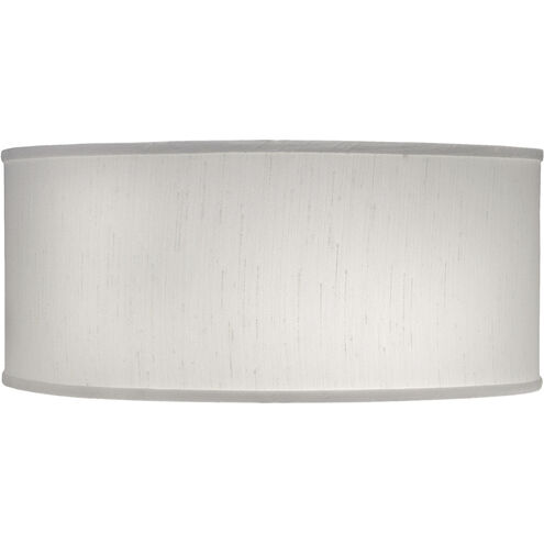 Ellie Global White 16 inch Lampshade, Drum