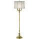 Ellie 62 inch 150.00 watt Satin Brass Floor Lamp Portable Light