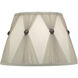 Ellie Ivory 18 inch Lampshade, Drum