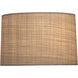 Ellie Natural Raffia 19 inch Lampshade, Drum