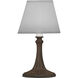 Ellie 9.5 inch Rust Candle Lamp Portable Light