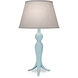 Ellie 27 inch 150.00 watt Gloss Light Blue Table Lamp Portable Light