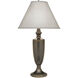 Ellie 30 inch Milano Silver Table Lamp Portable Light