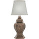 Ellie 13 inch Antique Old Bronze Mini Lamp Portable Light