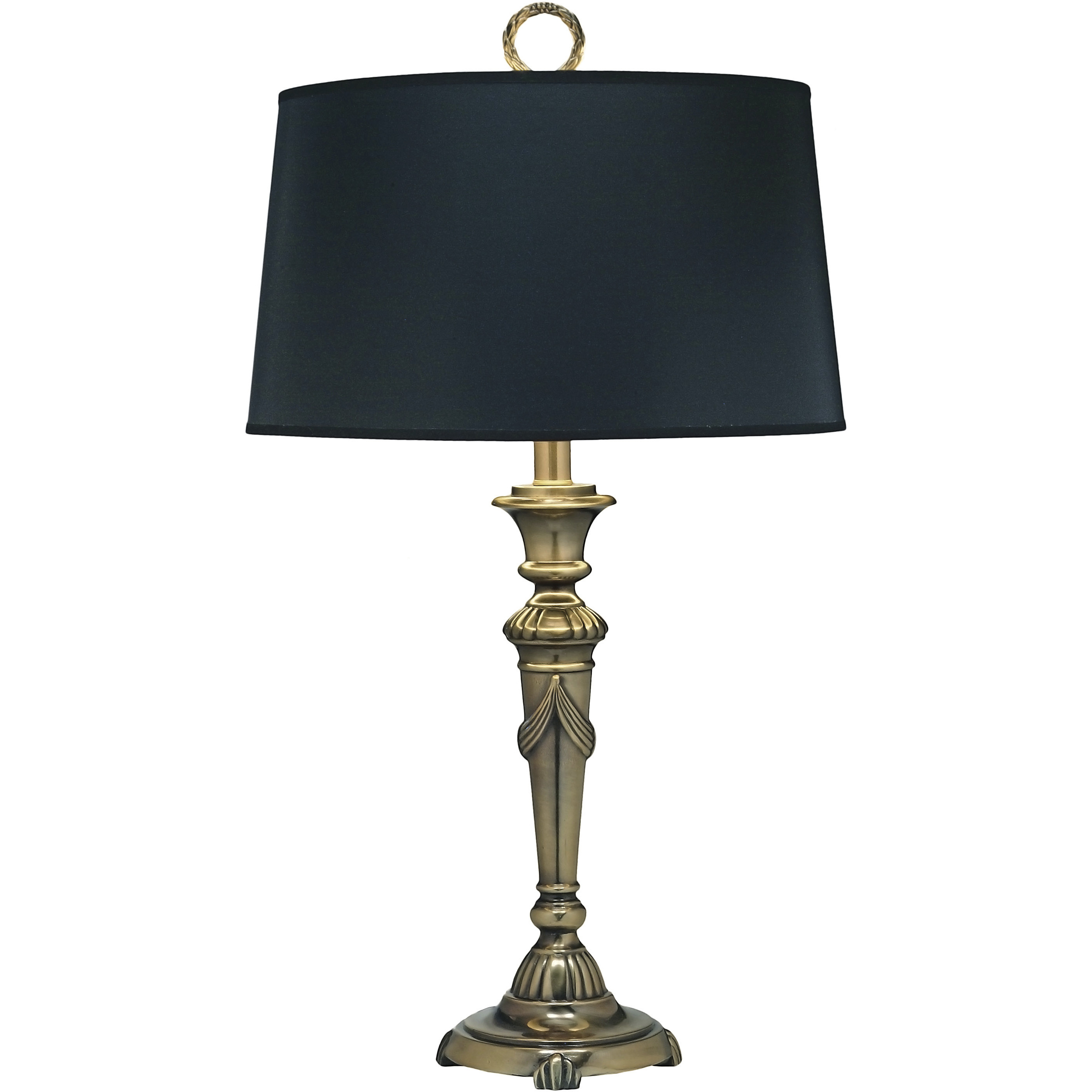 Ellie 29 inch 150 watt Burnished Brass Desk Lamp Portable Light