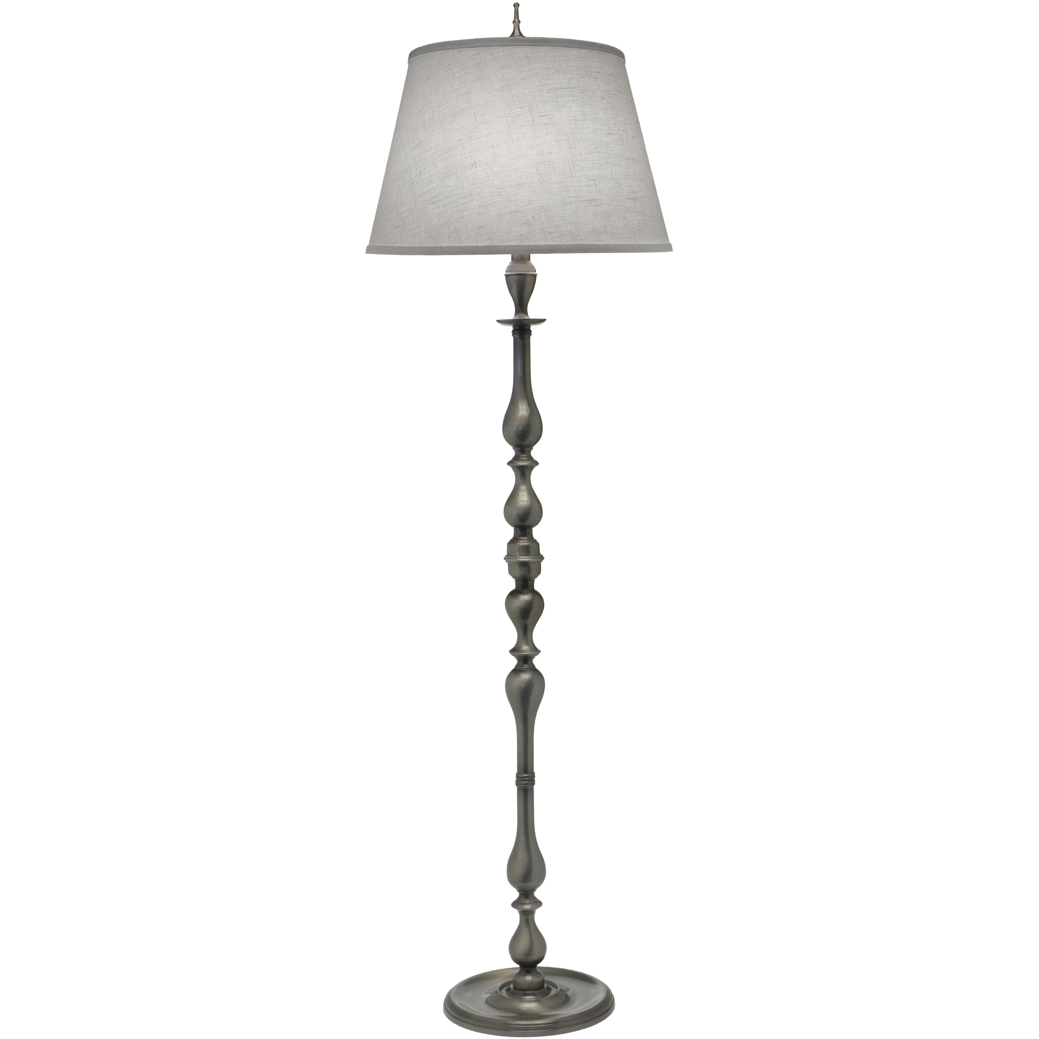 Ellie 67 inch Antique Nickel Floor Lamp Portable Light