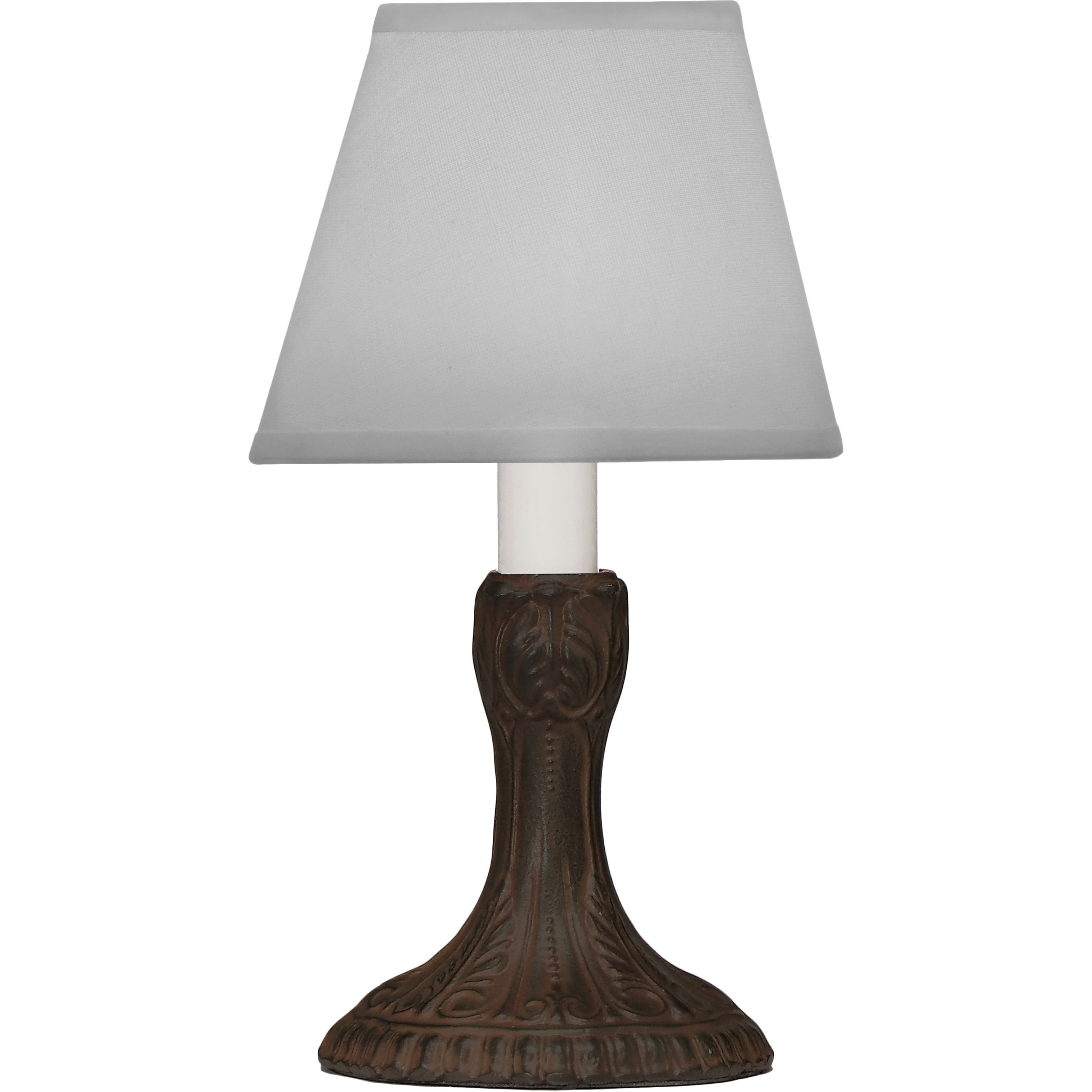 Ellie 9.5 inch Rust Candle Lamp Portable Light