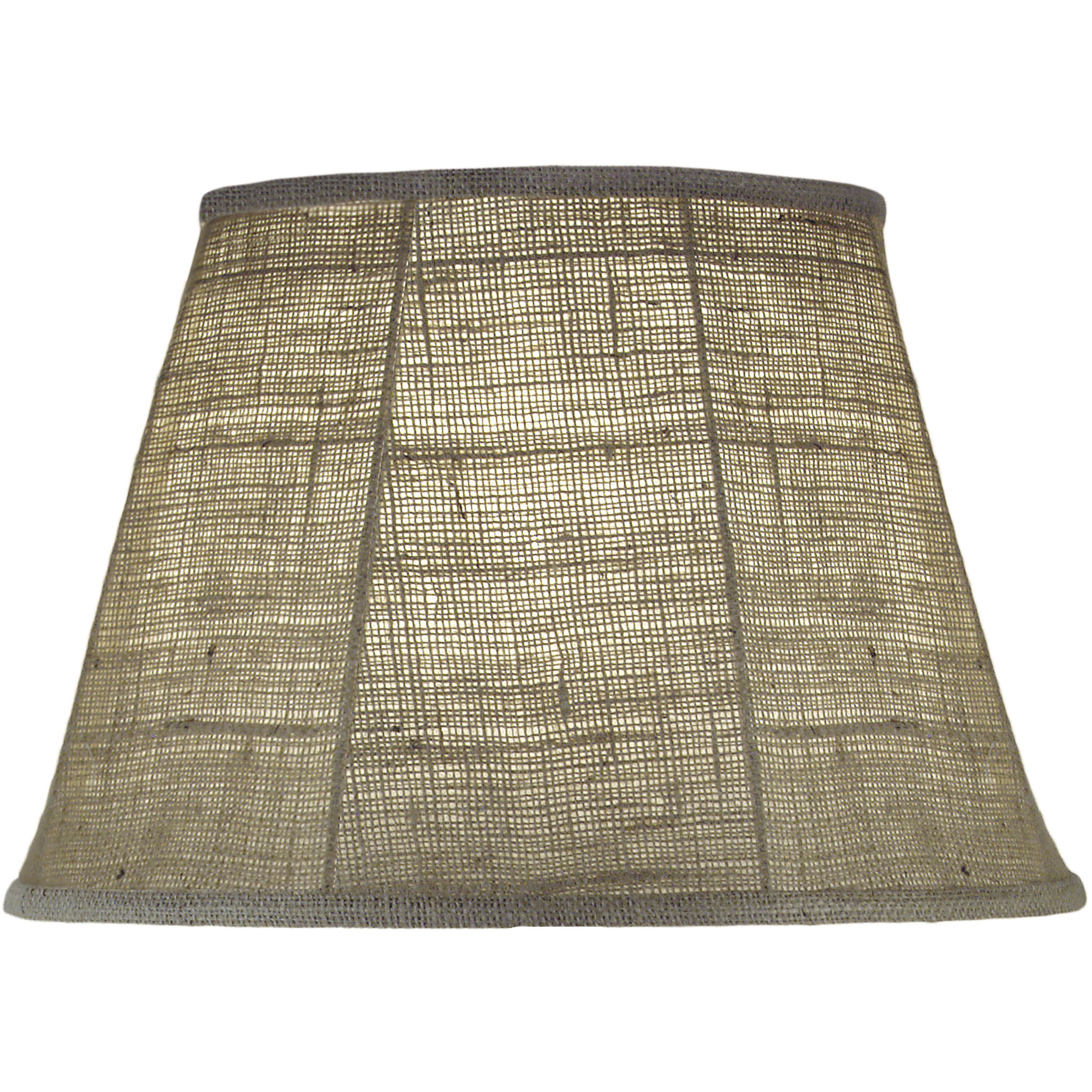 Ellie Natural Burlap 16 inch Lampshade, Drum