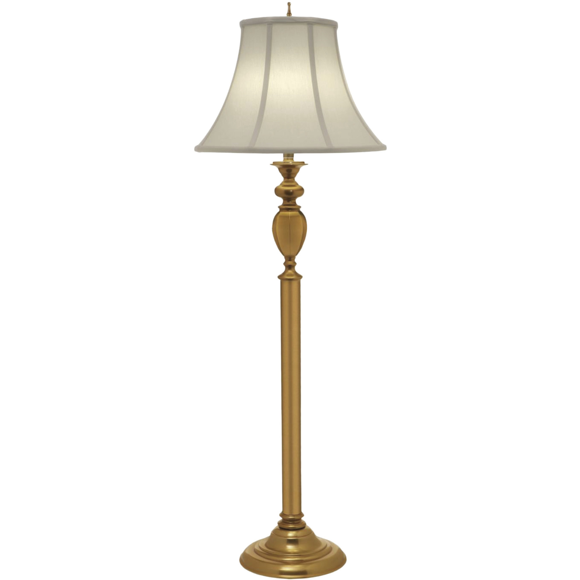Ellie 60 inch 150 watt Umbered Brass Floor Lamp Portable Light