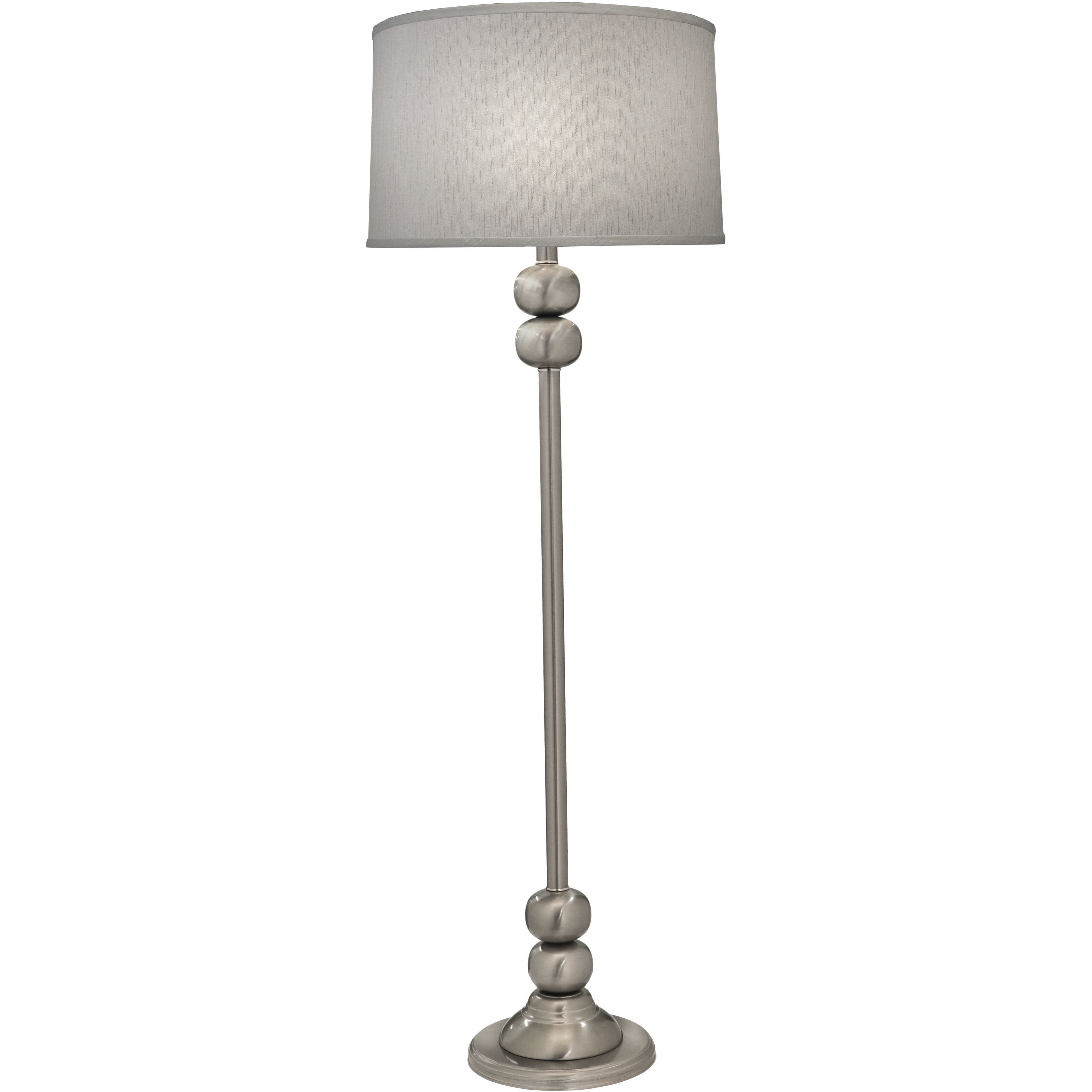 Ellie 61 inch Satin Nickel Floor Lamp Portable Light