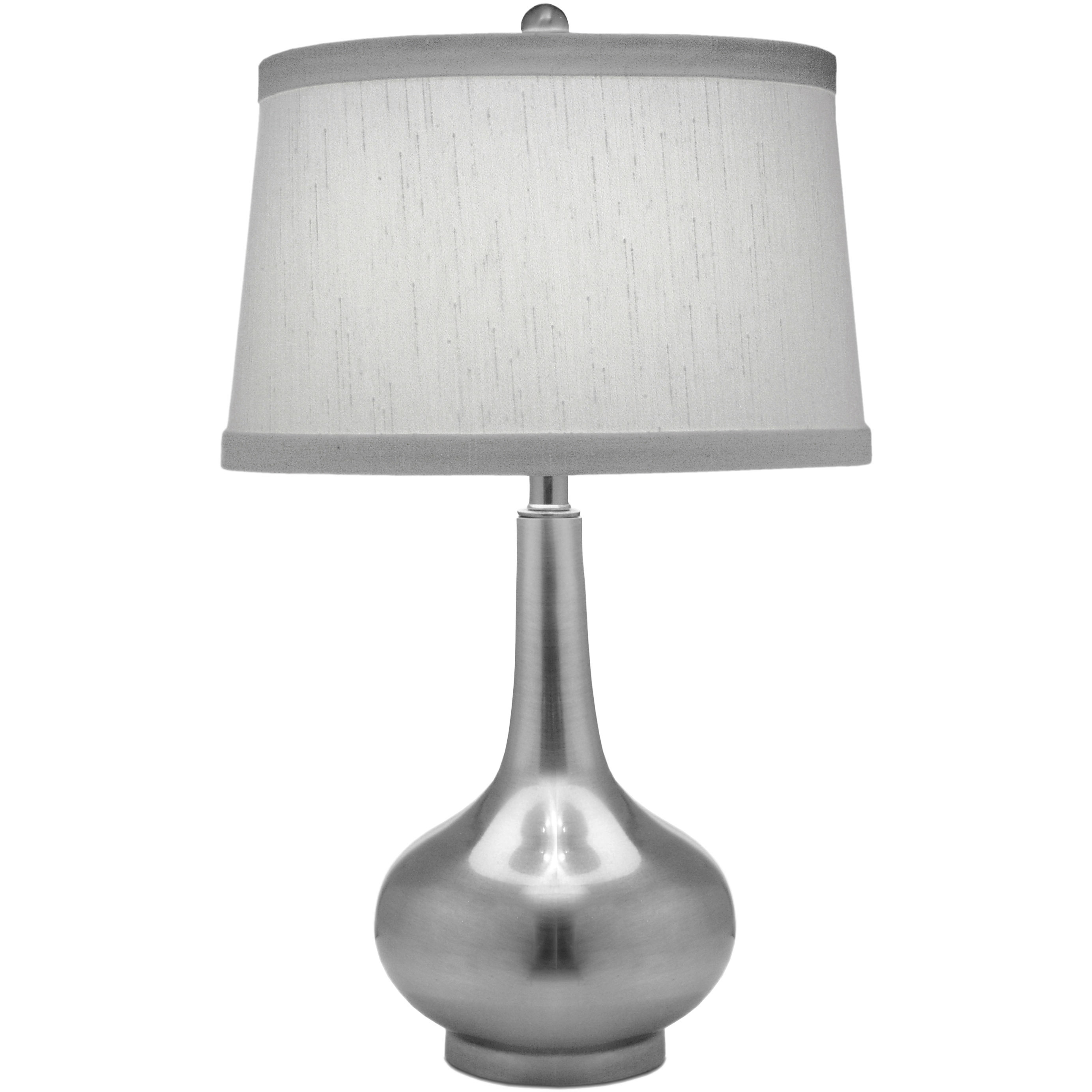 Ellie 27 inch 150 watt Antique Nickel Table Lamp Portable Light