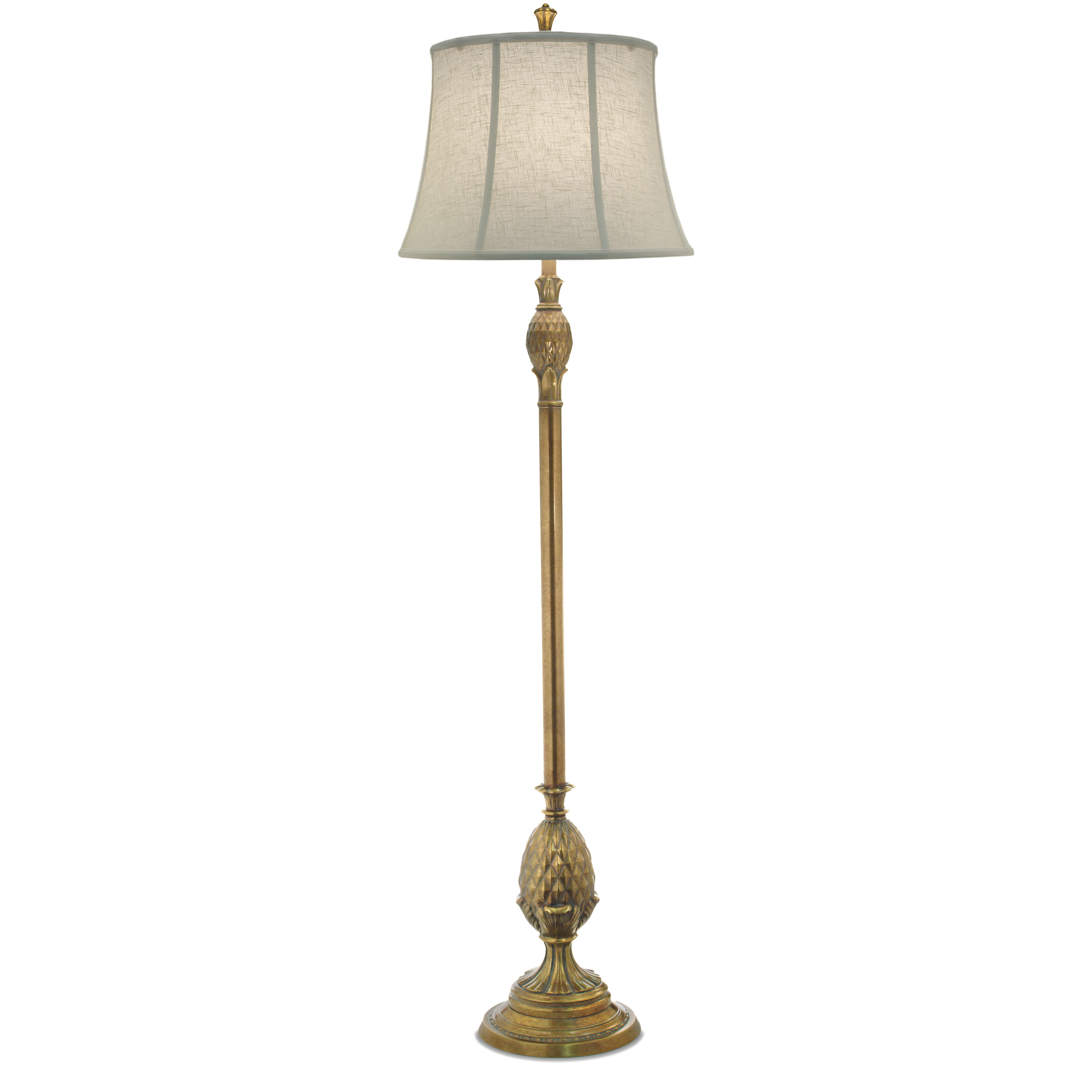 Ellie 64 inch 150 watt Polished Honey Brass Floor Lamp Portable Light