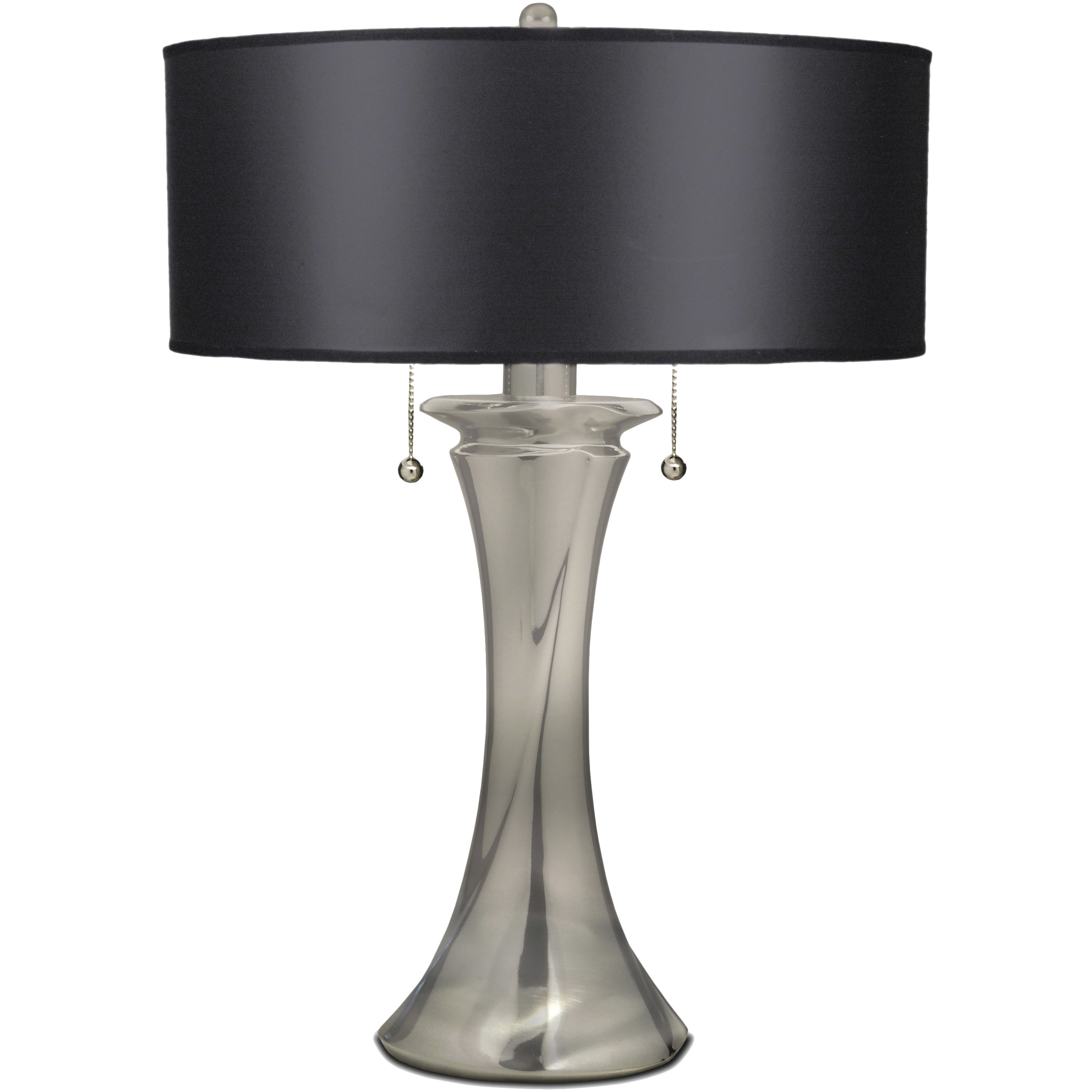 Ellie 26 inch 100 watt Satin Nickel Table Lamp Portable Light