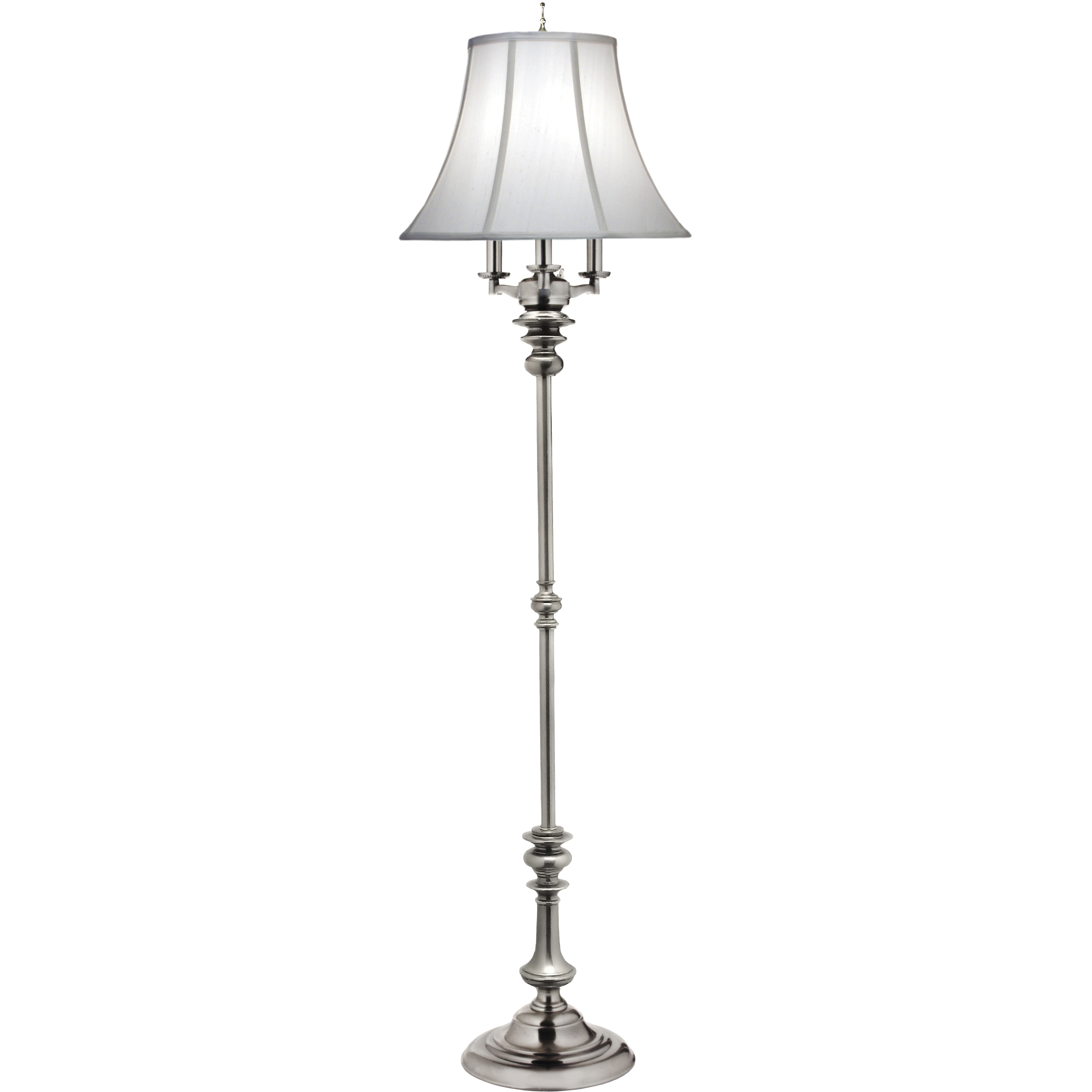 Ellie 65 inch 150 watt Antique Nickel Floor Lamp Portable Light