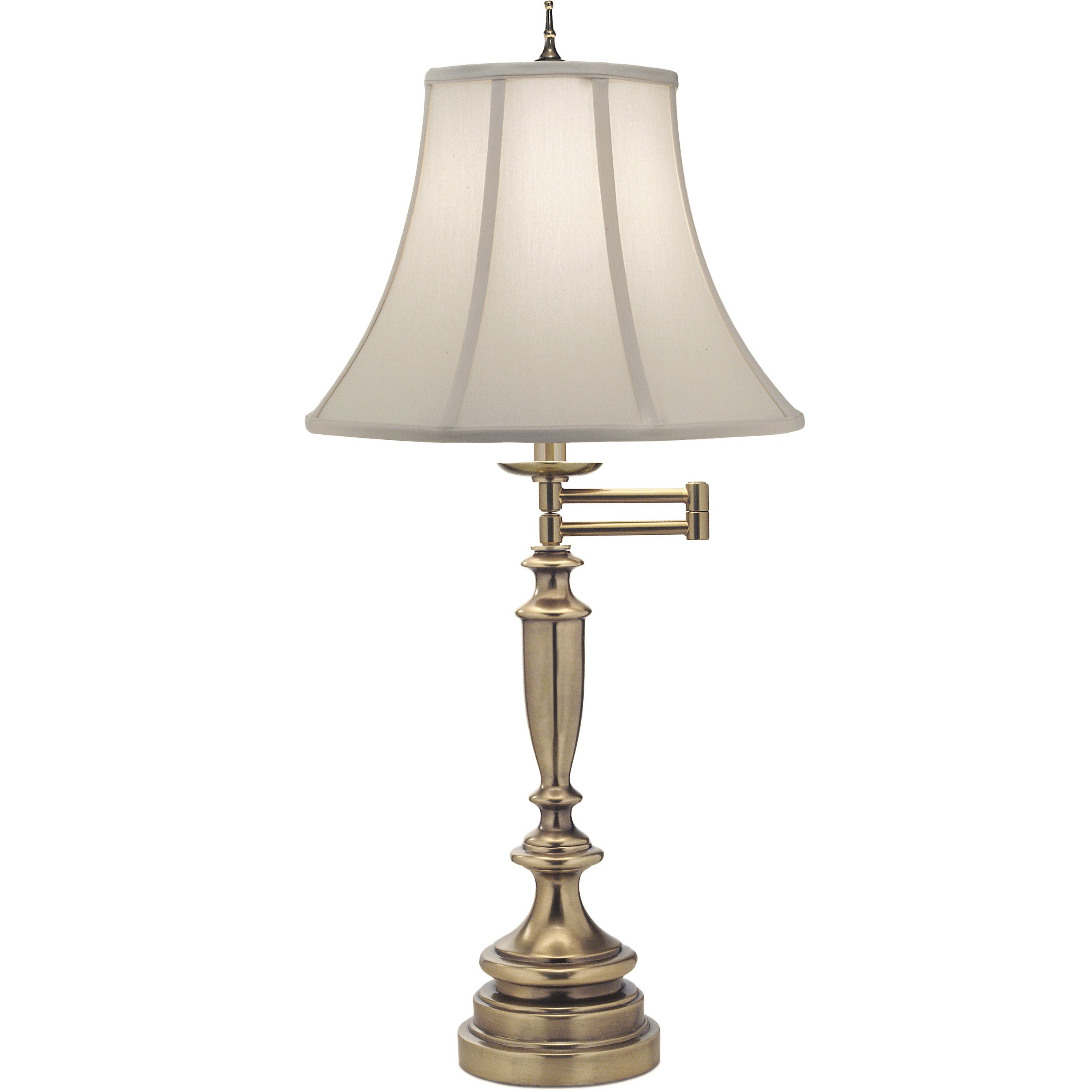 Ellie 33 inch 150 watt Antique Brass Table Lamp Portable Light